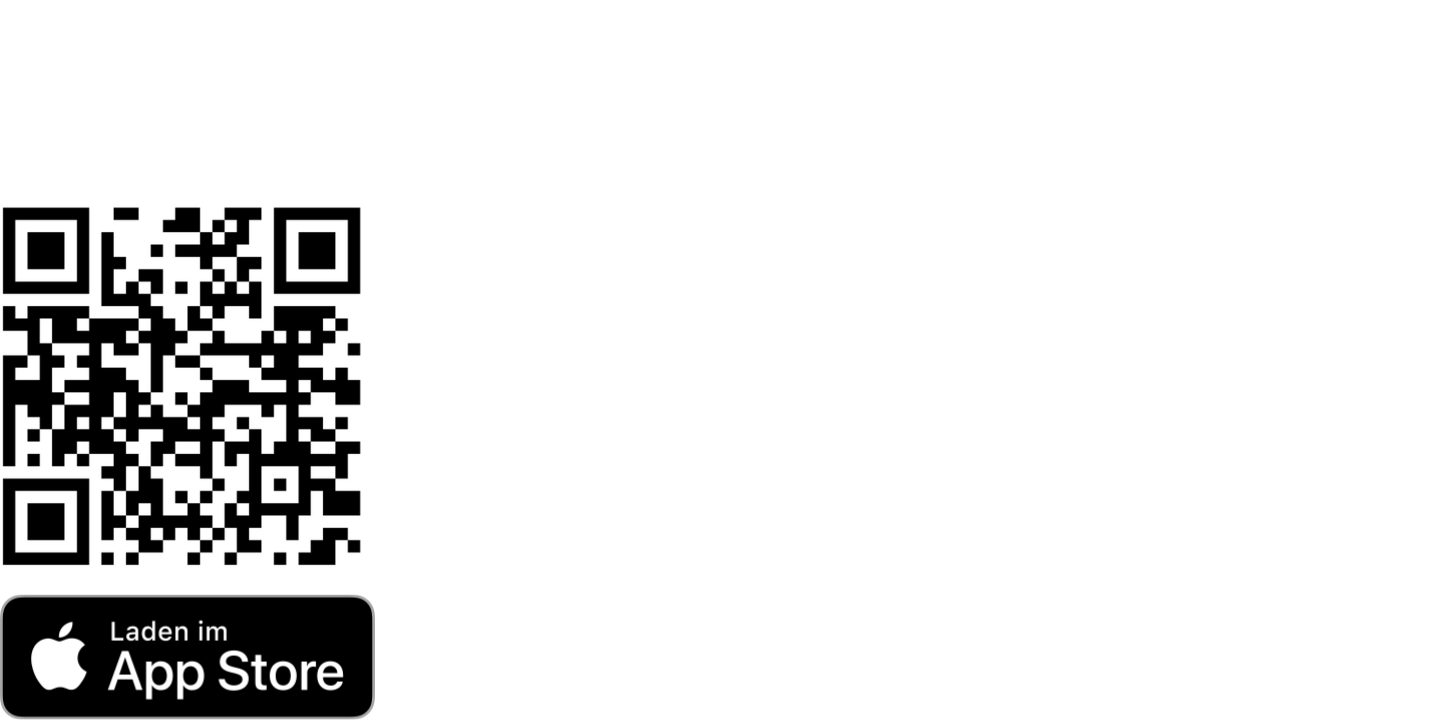 Apple App Store icon and QR code
