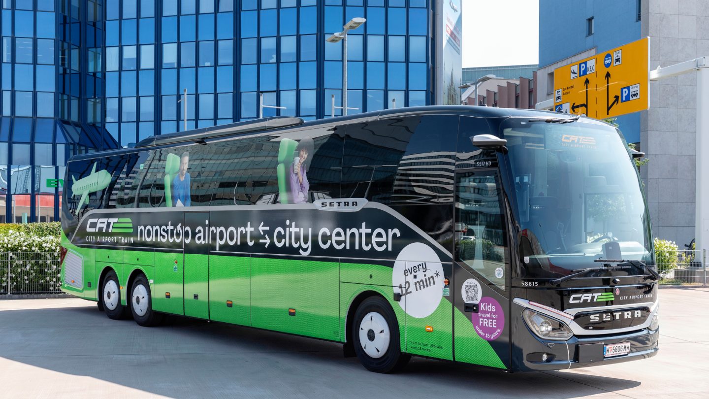 Green City Airport Train shuttle bus.