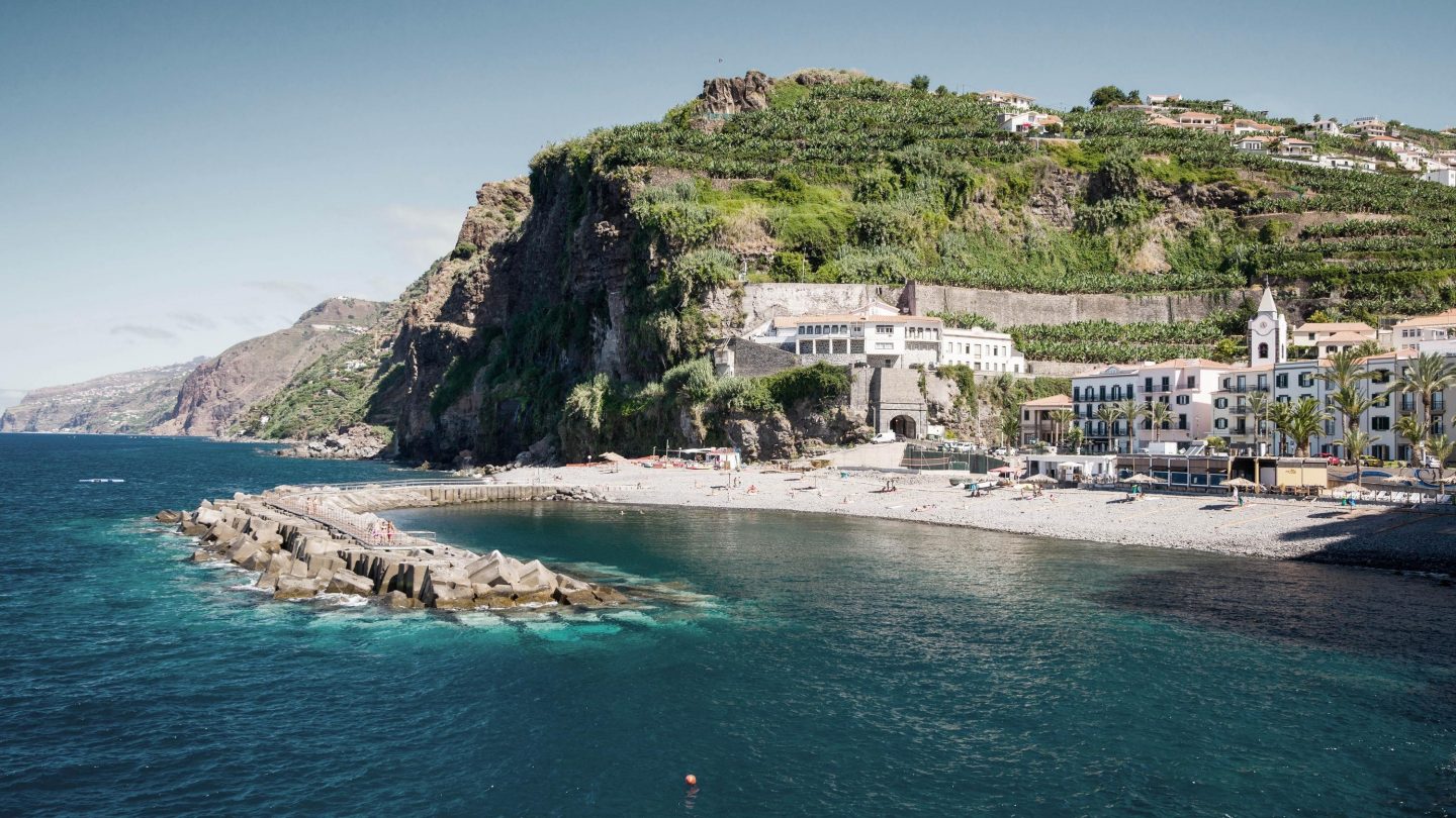 The town of Ponta do Sol on Madeira on a summer day in August.