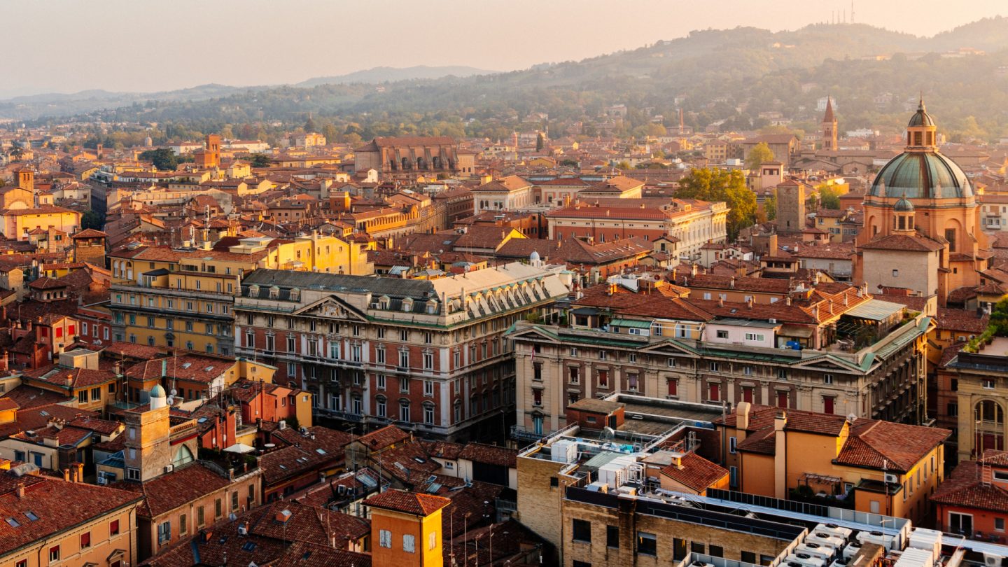 Blick über die Dächer von Florenz im Abendlicht.