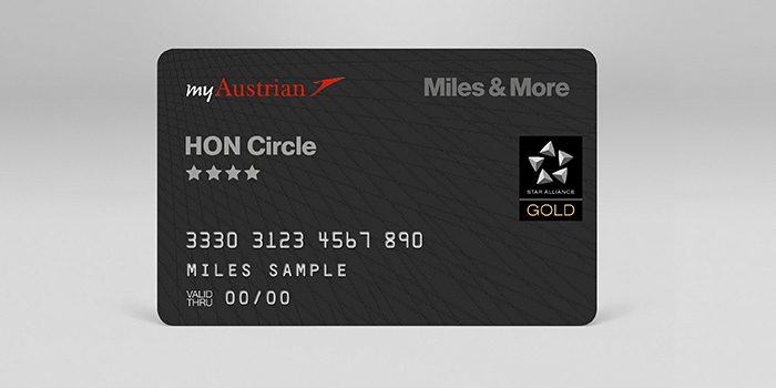 Example of a Miles & More HON Circle card