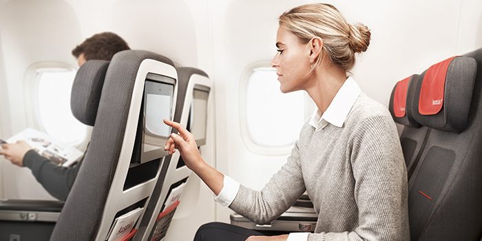 Premium Photo  A bottle of water for passenger on the aircraft