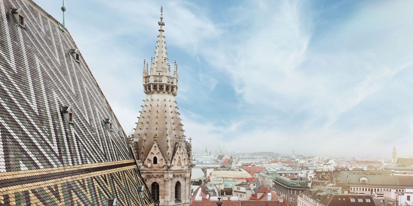 View of St. Stephen's Cathedral and the roofs of Vienna