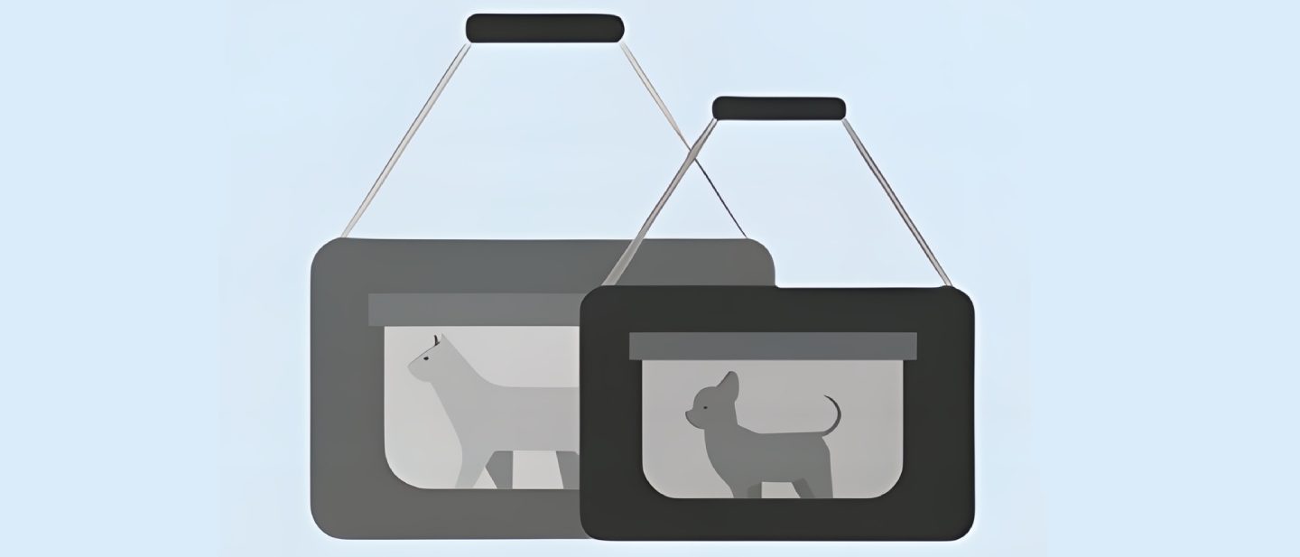 Tiere in der Kabine - Transportbox | Austrian Beispielabbildung einer Transporttasche für Tiere in der Kabine